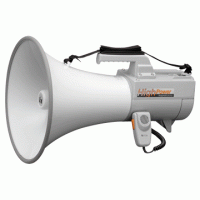 ER-2230W, Мегафон наплечный со свистком и выносным микрофоном 30/45 Вт
