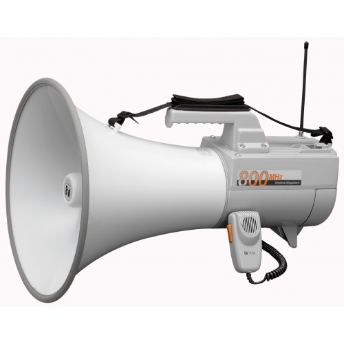 ER-2930W, Мегафон наплечный с UHF тюнером, свистком и выносным микрофоном 30/45 Вт